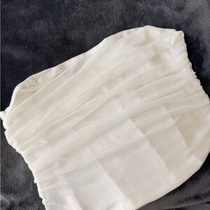 New York & Company White Corset Top